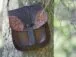 Dark brown leather purse