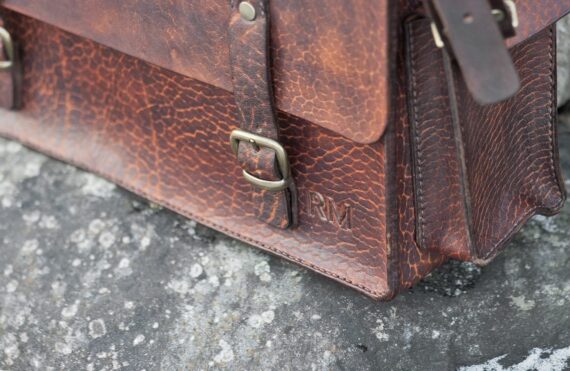 Large leather briefcase