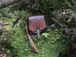 Dark brown leather handbag with Herringbone carvings