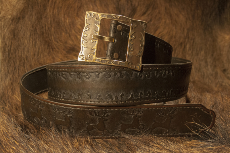 Leather belt set for Santa Claus