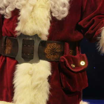 Leather belt for Santa Claus. Belt is 9cm wide and about150cm long. For decoration it has hand carved snowflake motifs.