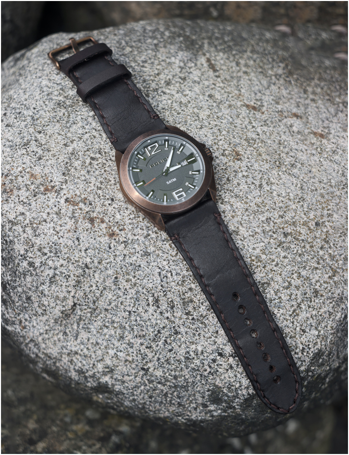 Veg tan leather watch strap