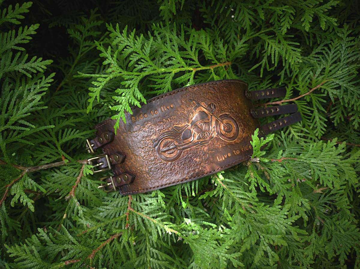 Leather Wrist Cuffs - Image 2