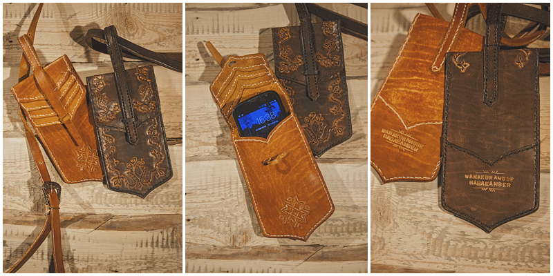 Leather phone bags