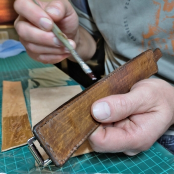 Leather craft course - leather bracelet