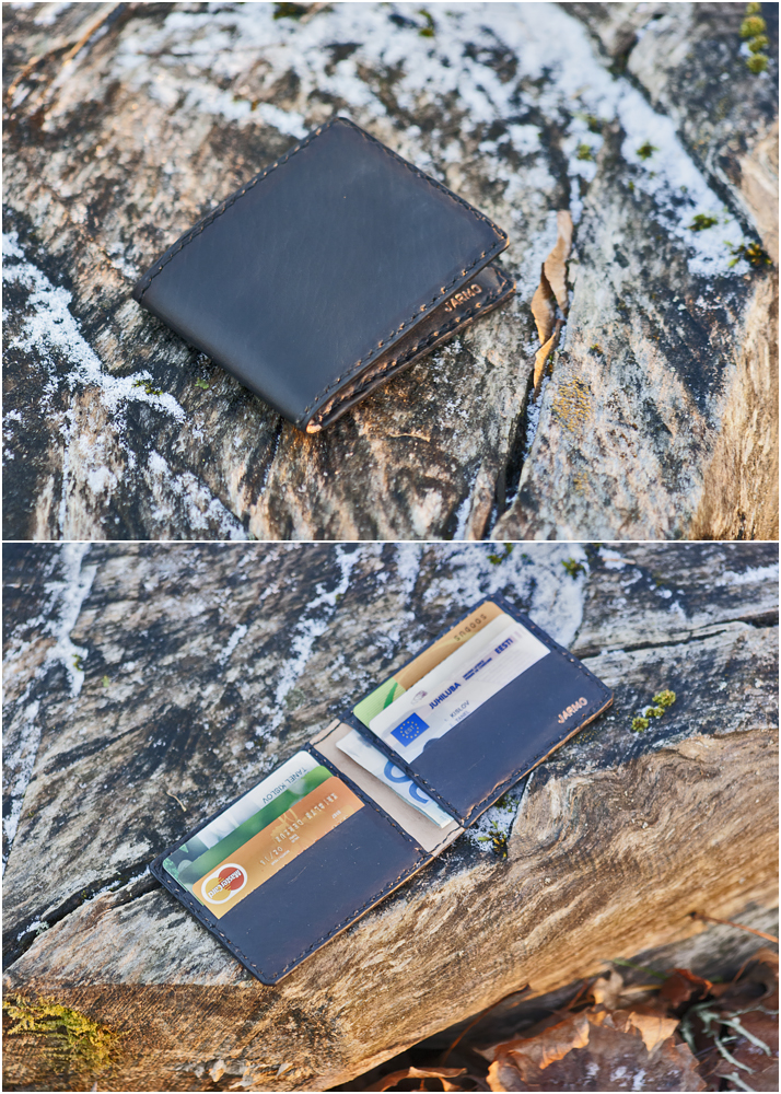 Card wallet with eight pockets