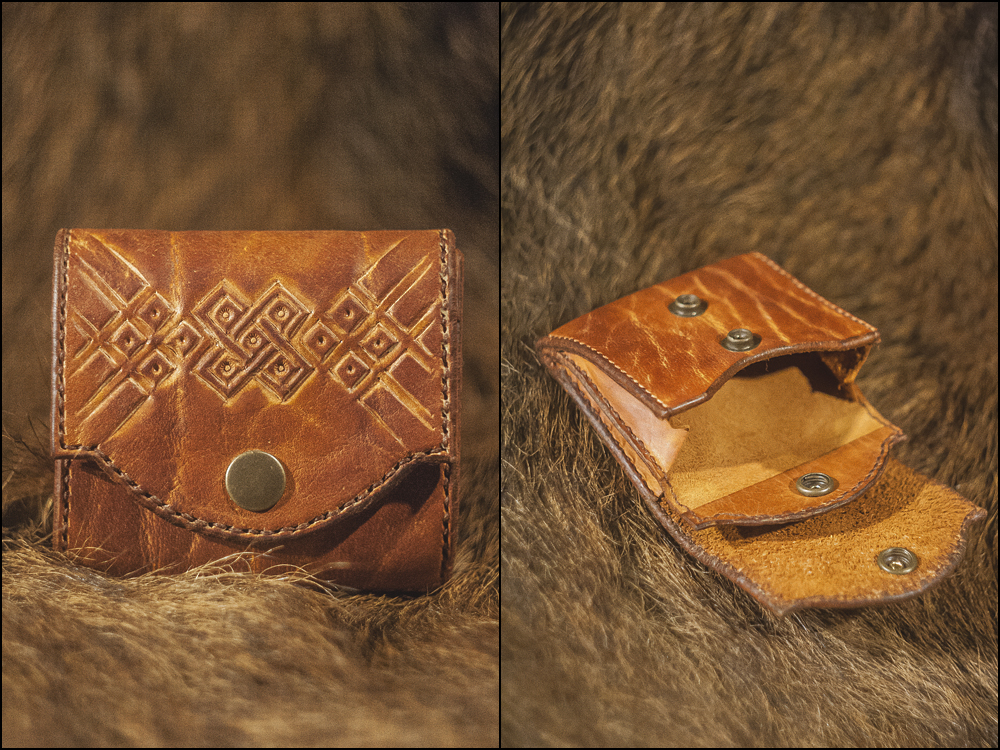 Wallet with viking cross