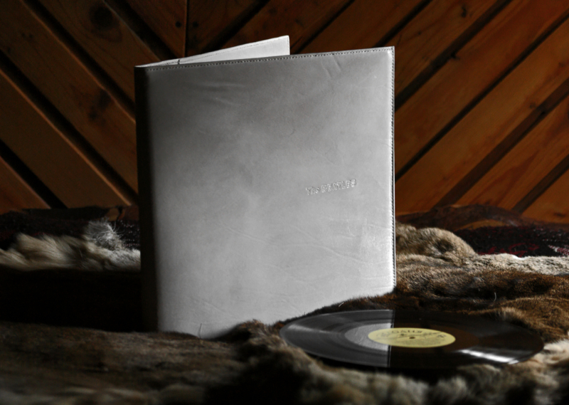 Leather covers for vinyl records