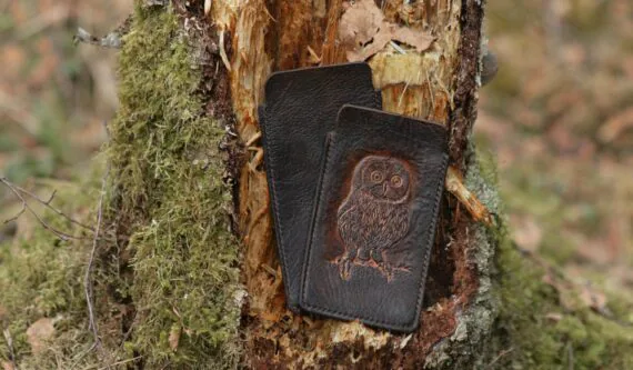 Leather phone sleeves
